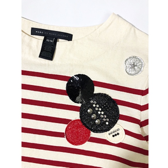 Marc By Marc Jacobs Patched Breton Stripe Top - Picture 10 of 12